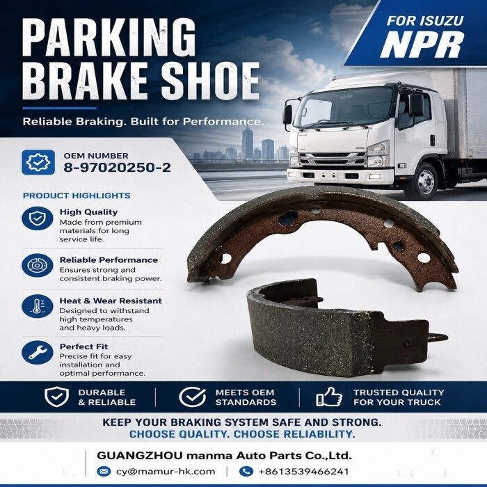 8-97020250-2 Parking Brake Shoe For ISUZU NPR ELF NHR